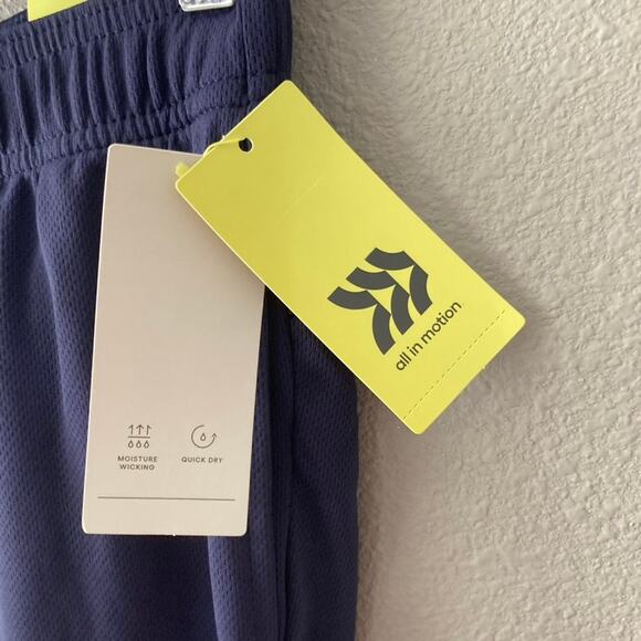 All In Motion NEW Midrise Mesh Pants - Navy Blue - Large 12/14 - Picture 2 of 6